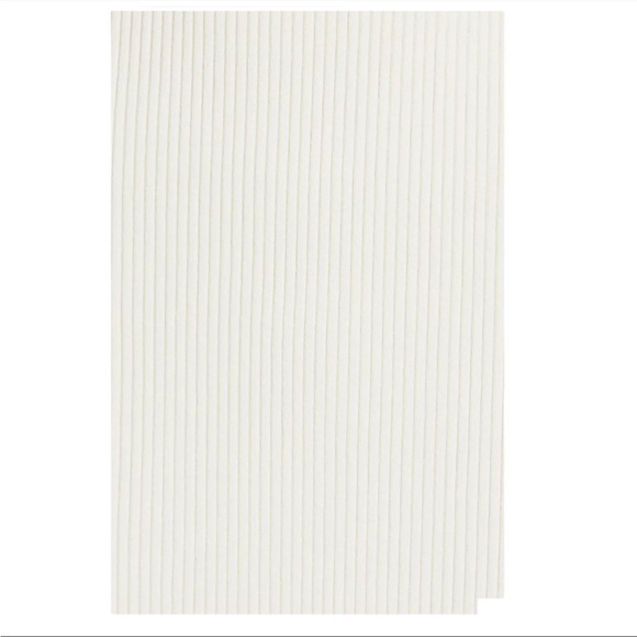 NEW RAG & BONE Asher Ribbed Midi Dress in Ivory size large - Picture 6 of 11